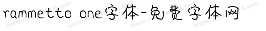 rammetto one字体字体转换